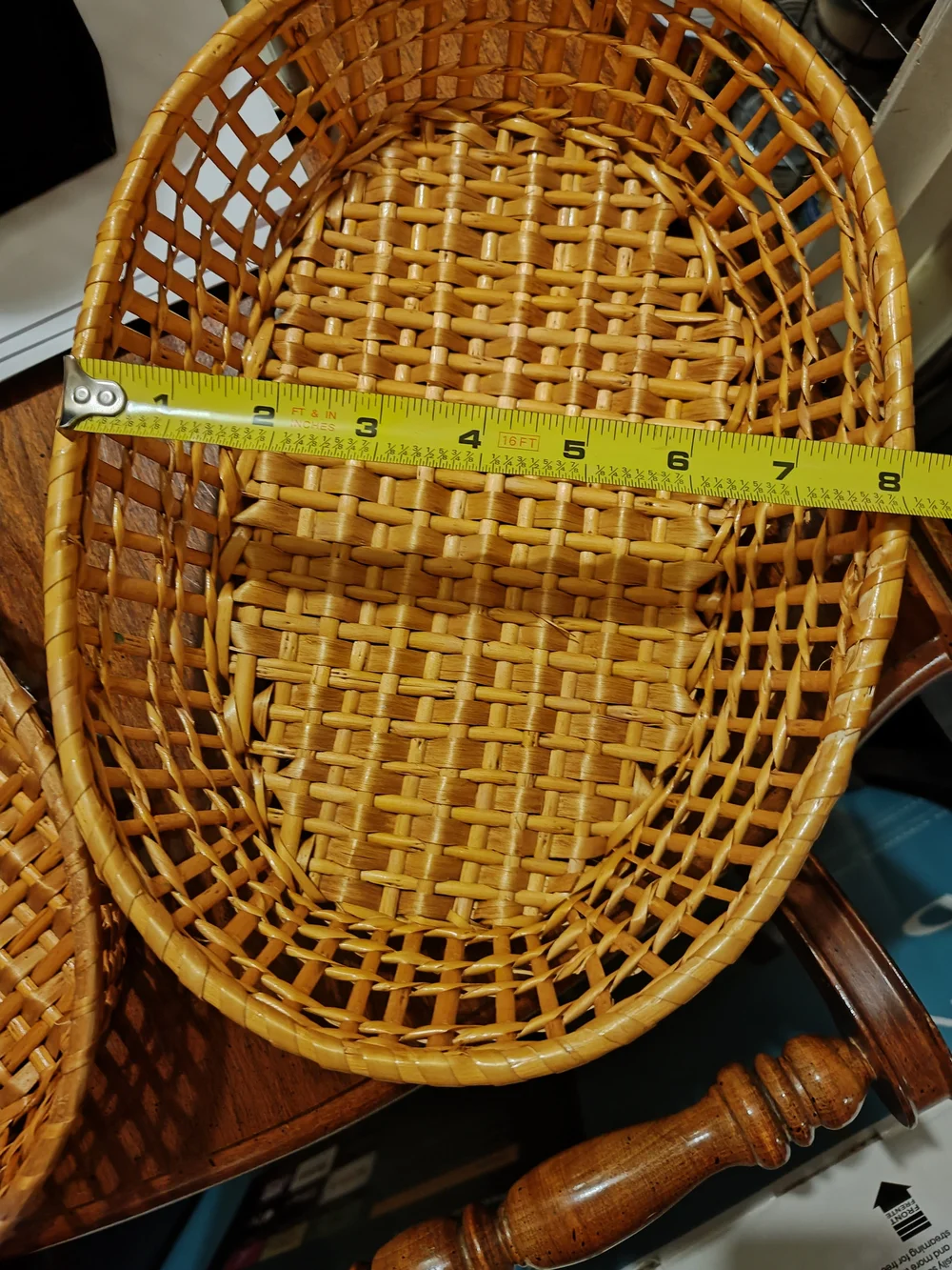 Source Unknown Woven Oval Basket Pair - Natural Brown